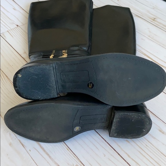 INC Black Wide Calf Leather Riding Boot - Picture 14 of 15